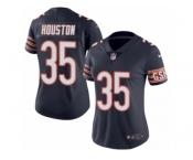Women's Nike Chicago Bears #35 Johnthan Banks Limited Navy Blue Rush NFL Jersey