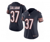 Women's Nike Chicago Bears #37 Bryce Callahan Limited Navy Blue Rush NFL Jersey