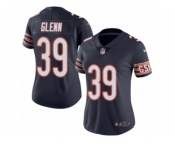 Women's Nike Chicago Bears #39 Jacoby Glenn Limited Navy Blue Rush NFL Jersey