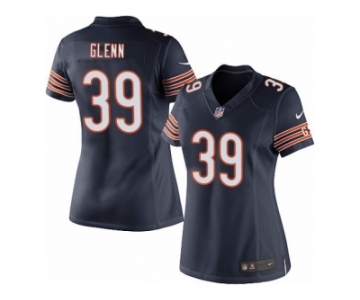 Women's Nike Chicago Bears #39 Jacoby Glenn Limited Navy Blue Team Color NFL Jersey