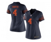 Women's Nike Chicago Bears #4 Connor Barth Limited Navy Blue 1940s Throwback Alternate NFL Jersey