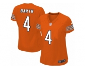 Women's Nike Chicago Bears #4 Connor Barth Limited Orange Alternate NFL Jersey