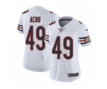 Women's Nike Chicago Bears #49 Sam Acho Vapor Untouchable Limited White NFL Jersey