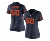 Women's Nike Chicago Bears #50 Jerrell Freeman Limited Navy Blue 1940s Throwback Alternate NFL Jersey