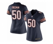 Women's Nike Chicago Bears #50 Jerrell Freeman Limited Navy Blue Team Color NFL Jersey