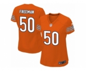 Women's Nike Chicago Bears #50 Jerrell Freeman Limited Orange Alternate NFL Jersey