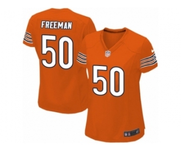 Women's Nike Chicago Bears #50 Jerrell Freeman Limited Orange Alternate NFL Jersey