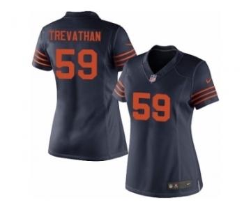 Women's Nike Chicago Bears #59 Danny Trevathan Limited Navy Blue 1940s Throwback Alternate NFL Jersey
