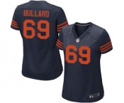 Women's Nike Chicago Bears #69 Jonathan Bullard Game Navy Blue 1940s Throwback Alternate NFL Jersey