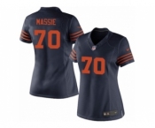 Women's Nike Chicago Bears #70 Bobby Massie Limited Navy Blue 1940s Throwback Alternate NFL Jersey