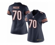 Women's Nike Chicago Bears #70 Bobby Massie Limited Navy Blue Team Color NFL Jersey