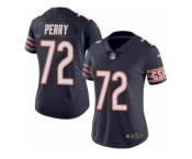 Women's Nike Chicago Bears #72 William Perry Limited Navy Blue Rush NFL Jersey