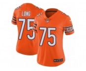 Women's Nike Chicago Bears #75 Kyle Long Vapor Untouchable Limited Orange Rush NFL Jersey
