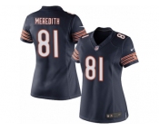 Women's Nike Chicago Bears #81 Cameron Meredith Limited Navy Blue Team Color NFL Jersey
