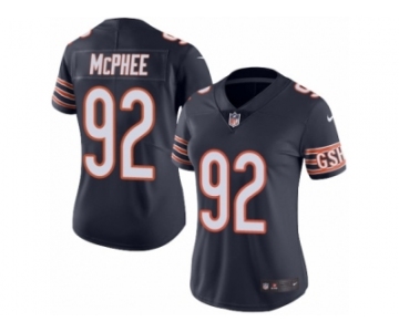 Women's Nike Chicago Bears #92 Pernell McPhee Limited Navy Blue Rush NFL Jersey