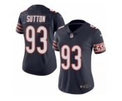 Women's Nike Chicago Bears #93 Will Sutton Limited Navy Blue Rush NFL Jersey