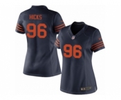 Women's Nike Chicago Bears #96 Akiem Hicks Limited Navy Blue 1940s Throwback Alternate NFL Jersey