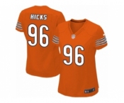 Women's Nike Chicago Bears #96 Akiem Hicks Limited Orange Alternate NFL Jersey
