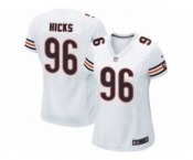 Women's Nike Chicago Bears #96 Akiem Hicks Limited White NFL Jersey