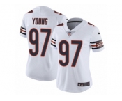 Women's Nike Chicago Bears #97 Willie Young Vapor Untouchable Limited White NFL Jersey