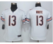 nike women nfl jerseys chicago bears #13 white white[nike limited][white]