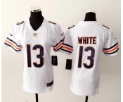 nike women nfl jerseys chicago bears #13 white white[nike]