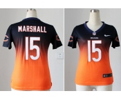 nike women nfl jerseys chicago bears #15 brandon marshall blue-orange[nike drift fashion][second version]