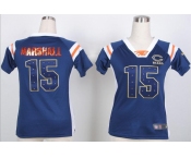 nike women nfl jerseys chicago bears #15 brandon marshall blue[fashion Rhinestone sequins]