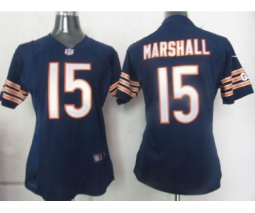 nike women nfl jerseys chicago bears #15 marshall blue[marshall][nike]