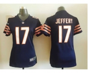nike women nfl jerseys chicago bears #17 jeffery blue[nike]