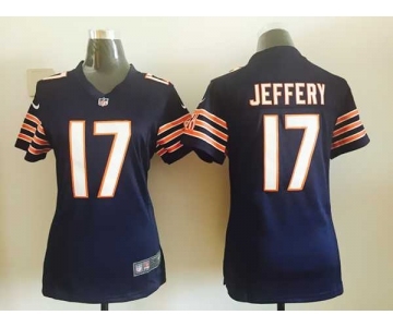 nike women nfl jerseys chicago bears #17 jeffery blue[nike]