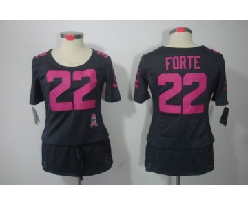nike women nfl jerseys chicago bears #22 matt forte dk.grey[breast cancer awareness]