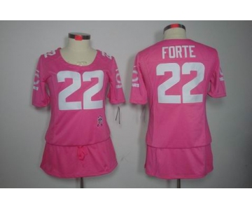 nike women nfl jerseys chicago bears #22 matt forte pink[breast cancer awareness]