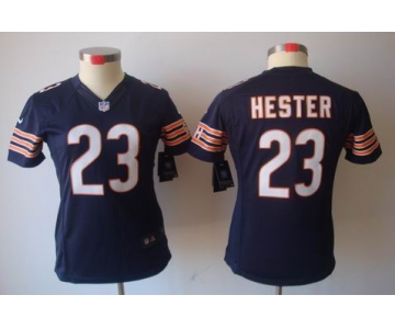 nike women nfl jerseys chicago bears #23 hester blue[nike limited]