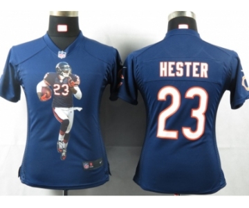 nike women nfl jerseys chicago bears #23 hester blue[portrait fashion]