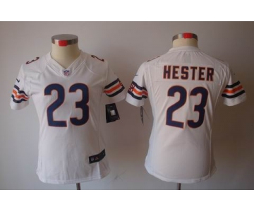 nike women nfl jerseys chicago bears #23 hester white[nike limited]