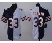 nike women nfl jerseys chicago bears #33 tillman white-blue[nike split]