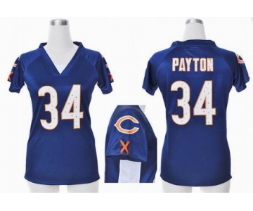 nike women nfl jerseys chicago bears #34 payton blue[draft him ii top]