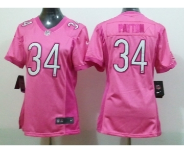 nike women nfl jerseys chicago bears #34 payton pink[2012 nike love]