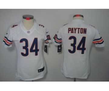 nike women nfl jerseys chicago bears #34 payton white[nike]