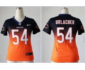 nike women nfl jerseys chicago bears #54 urlacher blue-orange[nike drift fashion][second version]