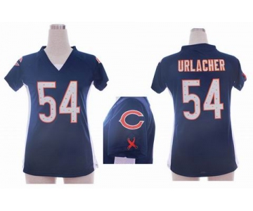 nike women nfl jerseys chicago bears #54 urlacher blue[draft him ii top]