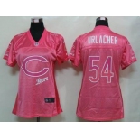 nike women nfl jerseys chicago bears #54 urlacher pink[2012 fem fan]
