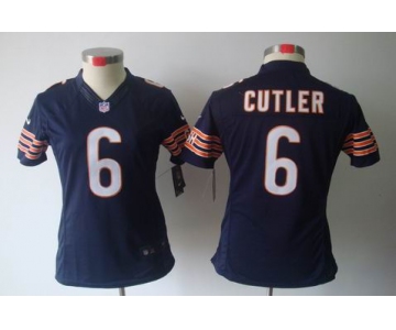 nike women nfl jerseys chicago bears #6 cutler oblue[nike limited]