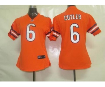 nike women nfl jerseys chicago bears #6 cutler orange[nike]