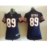 nike women nfl jerseys chicago bears #89 mike ditka blue[nike]