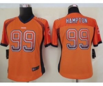 nike women nfl jerseys chicago bears #99 hampton orange[Elite drift fashion][hampton]