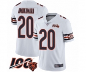 Youth Chicago Bears #20 Prince Amukamara White Vapor Untouchable Limited Player 100th Season Football Jersey