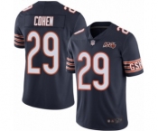 Youth Chicago Bears #29 Tarik Cohen Navy Blue Team Color 100th Season Limited Football Jersey