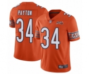 Youth Chicago Bears #34 Walter Payton Orange Alternate 100th Season Limited Football Jersey